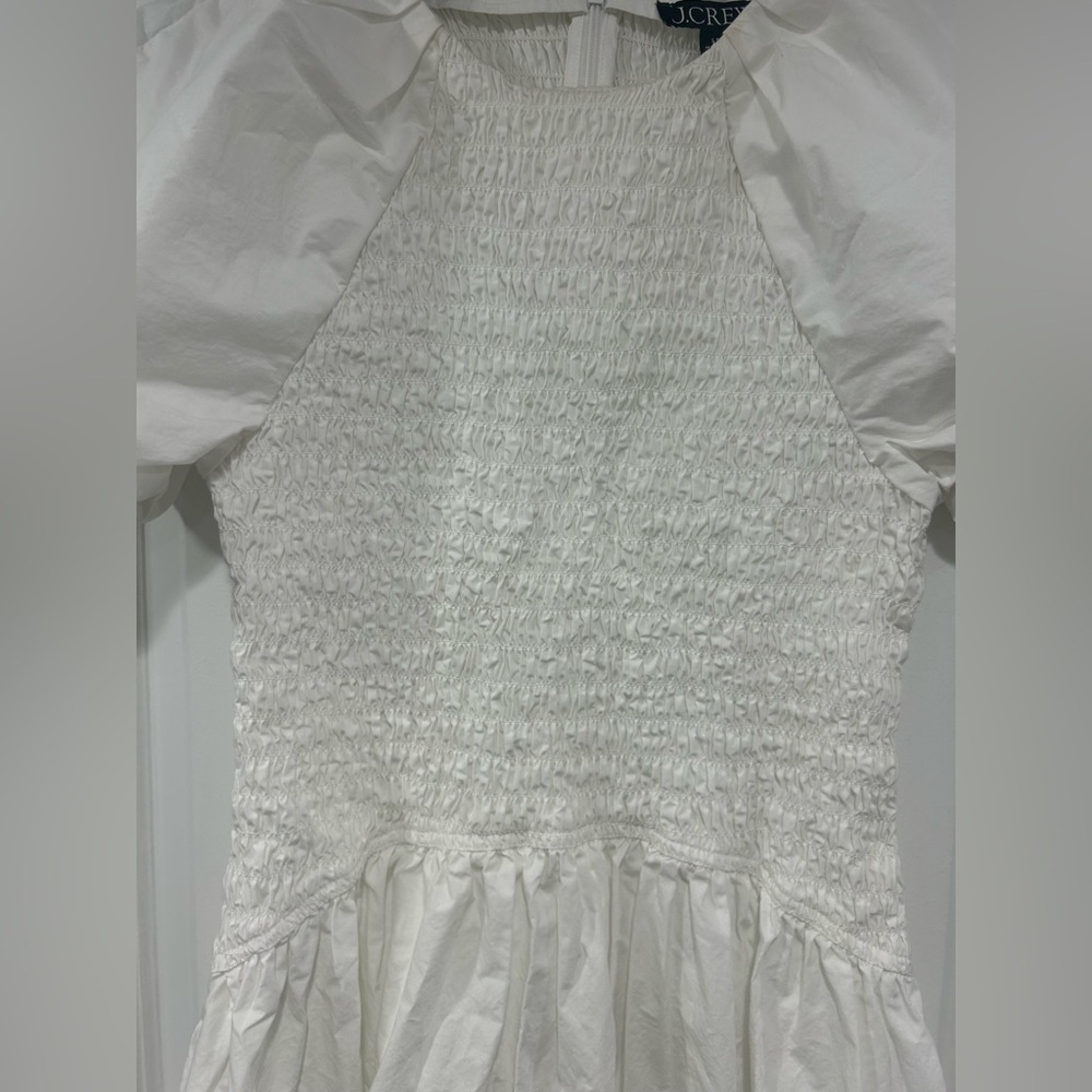 J. Crew White Meadow Dress in Cotton Poplin - Picture 7 of 9